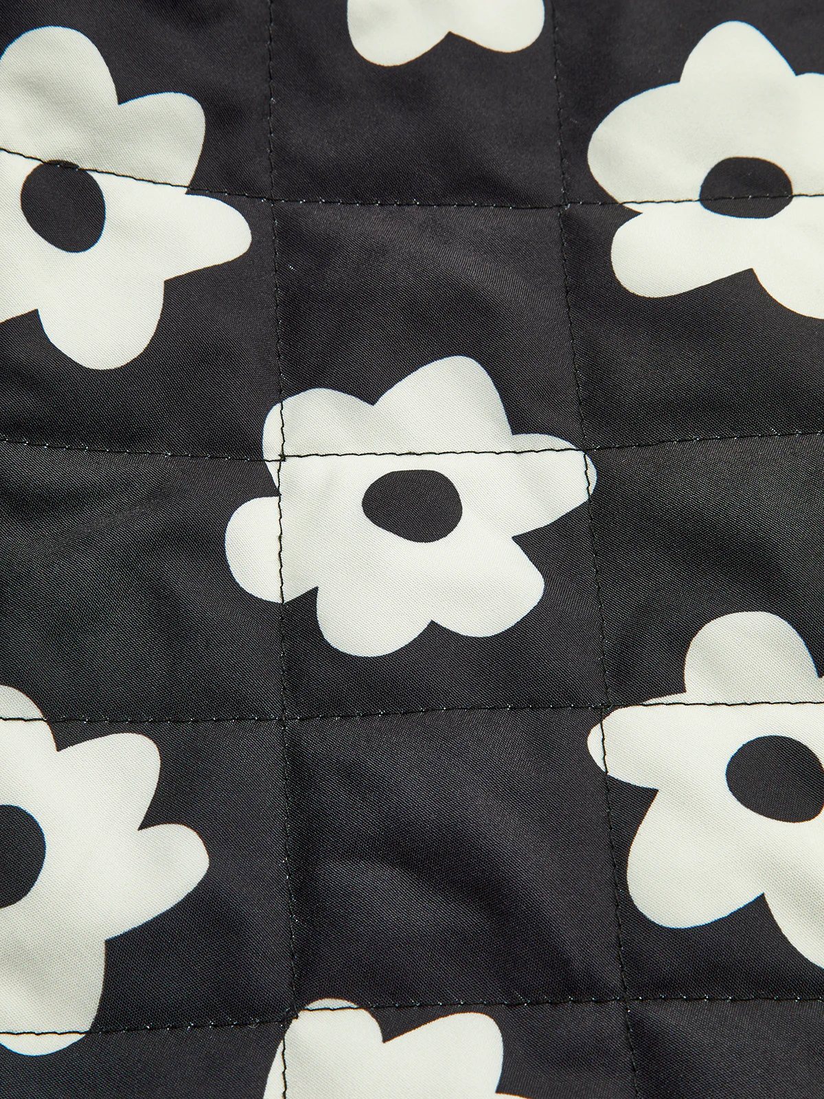Floral Printed Lace Up Winter Coat - Image 5