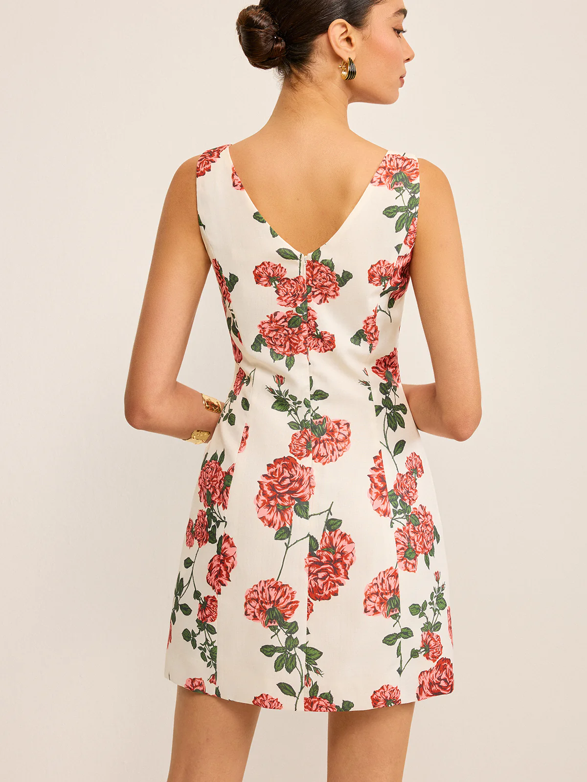 Floral Printed Shift Dress - Image 6