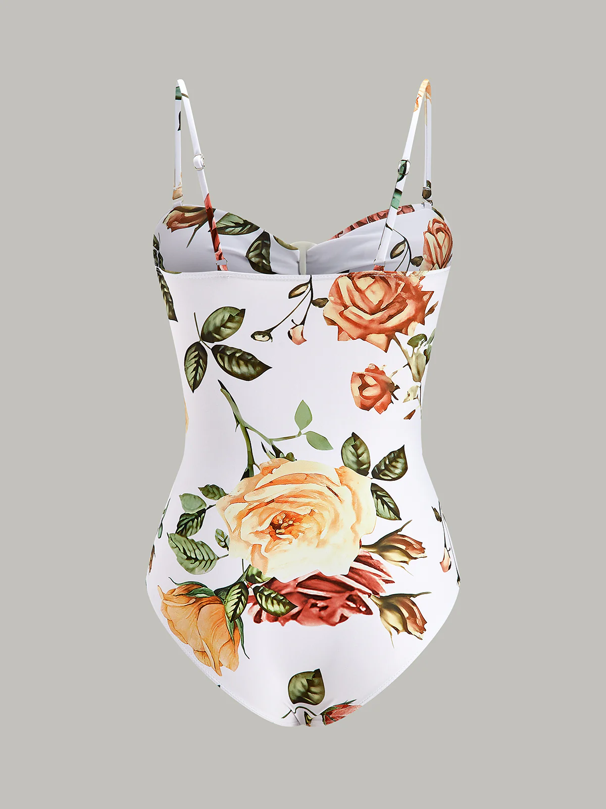 Floral Ring Cut-Out One-Piece Swimsuit - Image 2