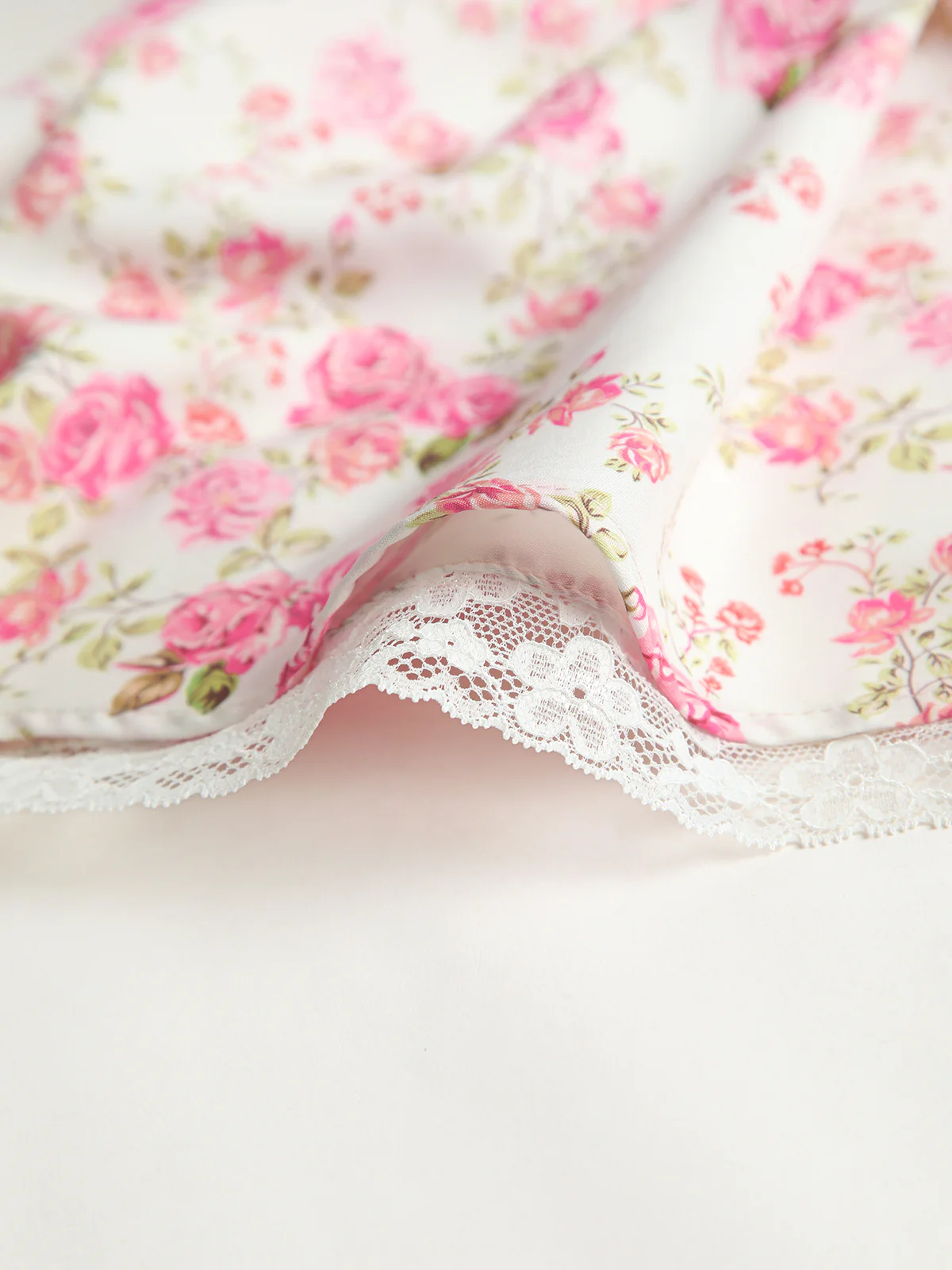 Floral Tie Waist Short Dress - Image 4