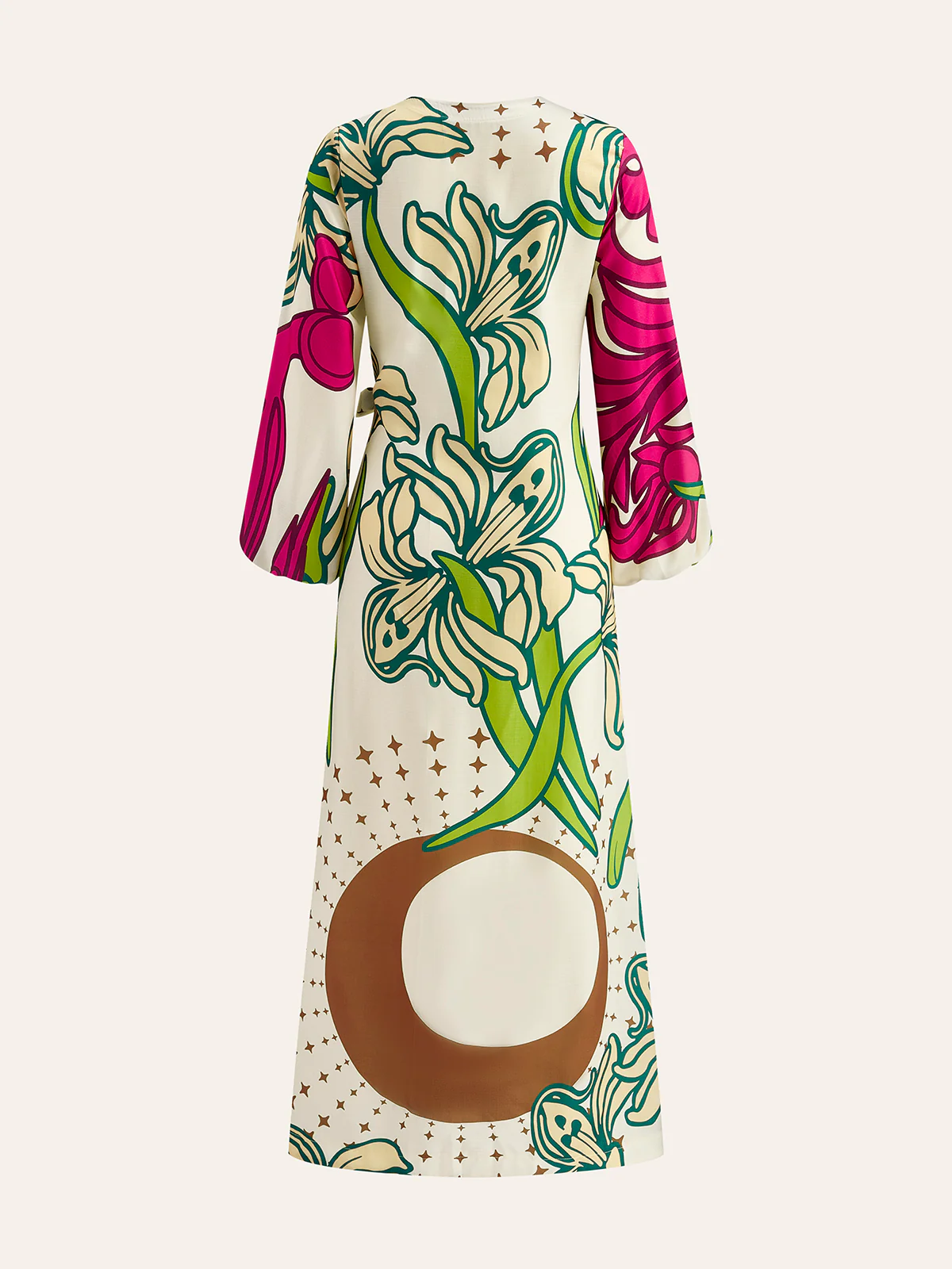 Floral Wrap Dress With Tie Waist - Image 2