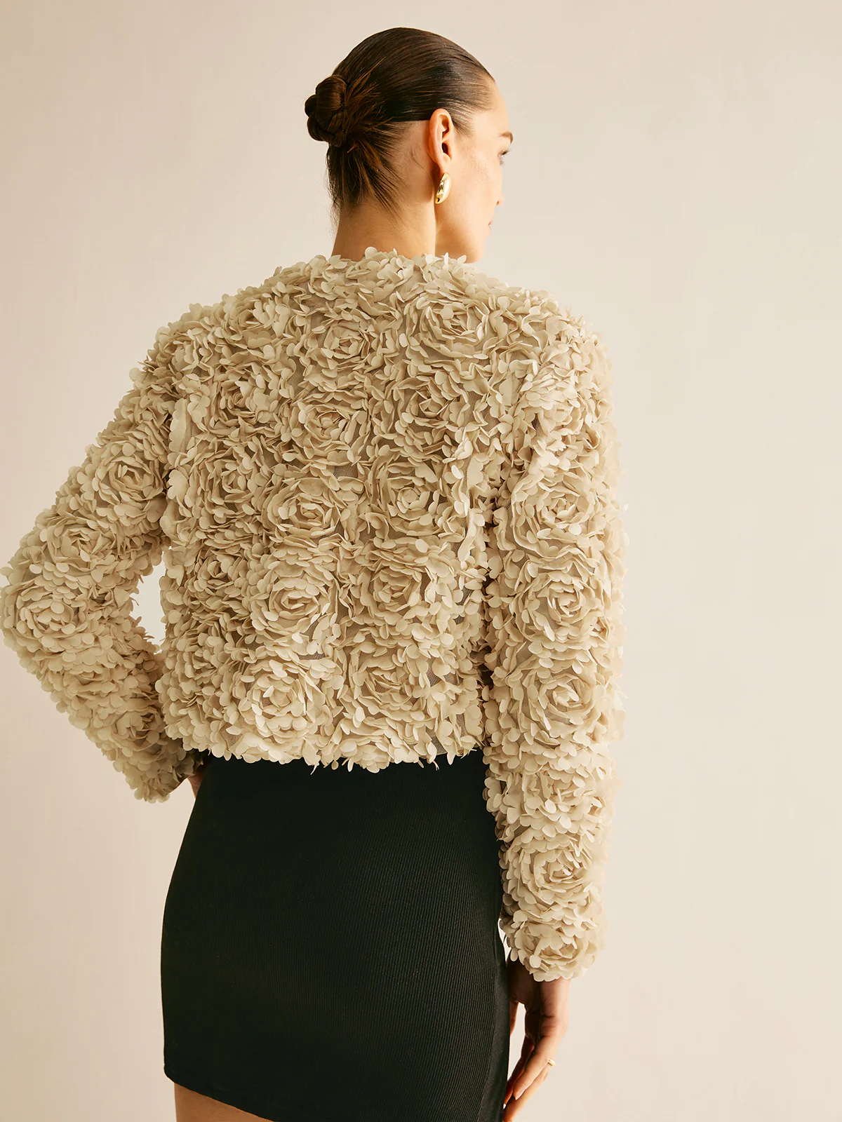 Flower Crew Neck Jacket - Image 3
