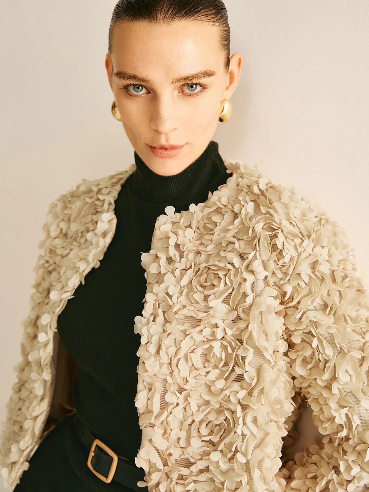 Flower Crew Neck Jacket - Image 6