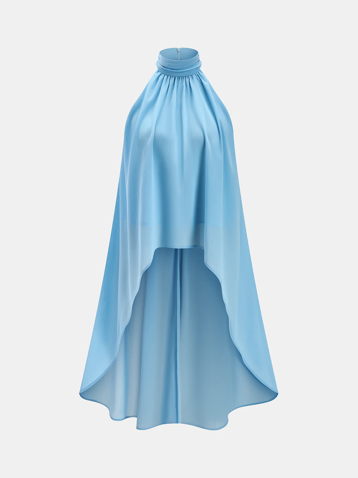 Flowy Chiffon Sleeveless Top & Pants Set - Image 4