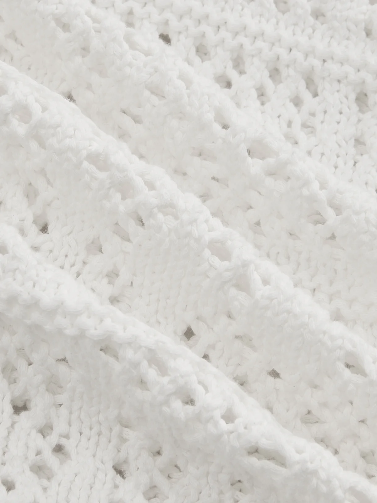 Frog Button Crochet Knit Short Sleeve Top - Image 5