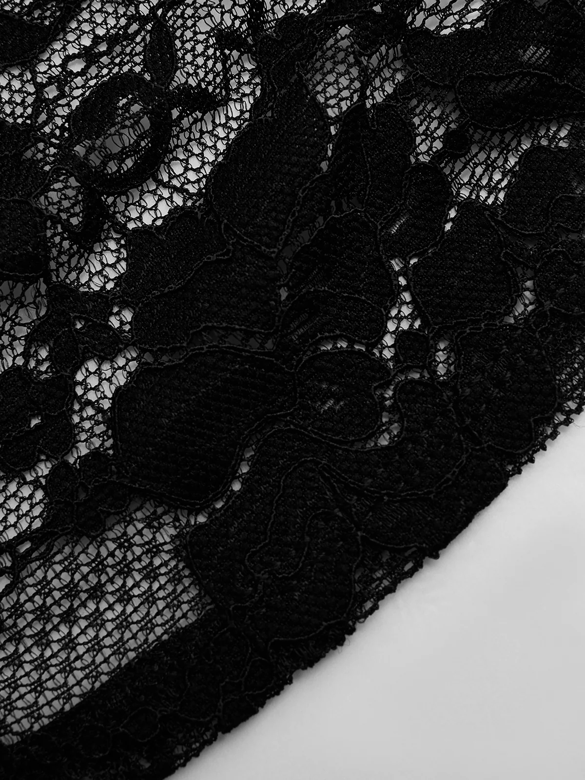 Frog Button Semi-Sheer Lace Top - Image 5