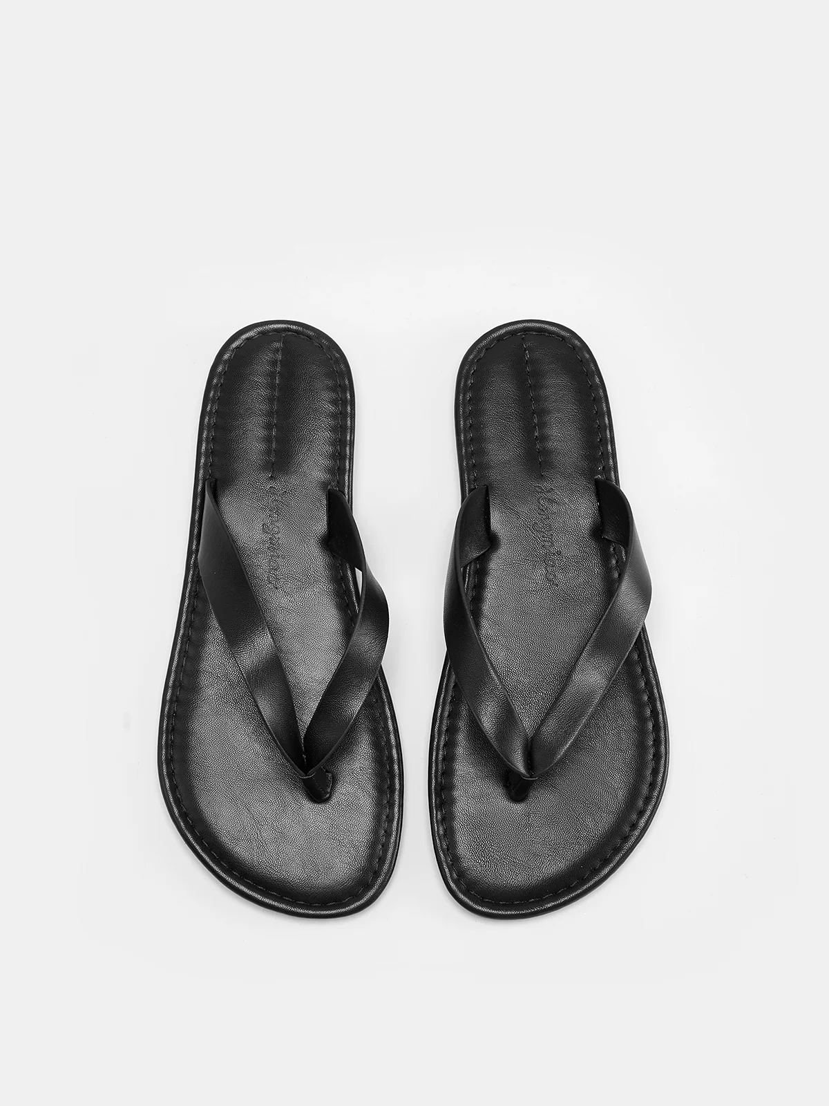 Genuine Leather Casual Flip Flops - Image 5