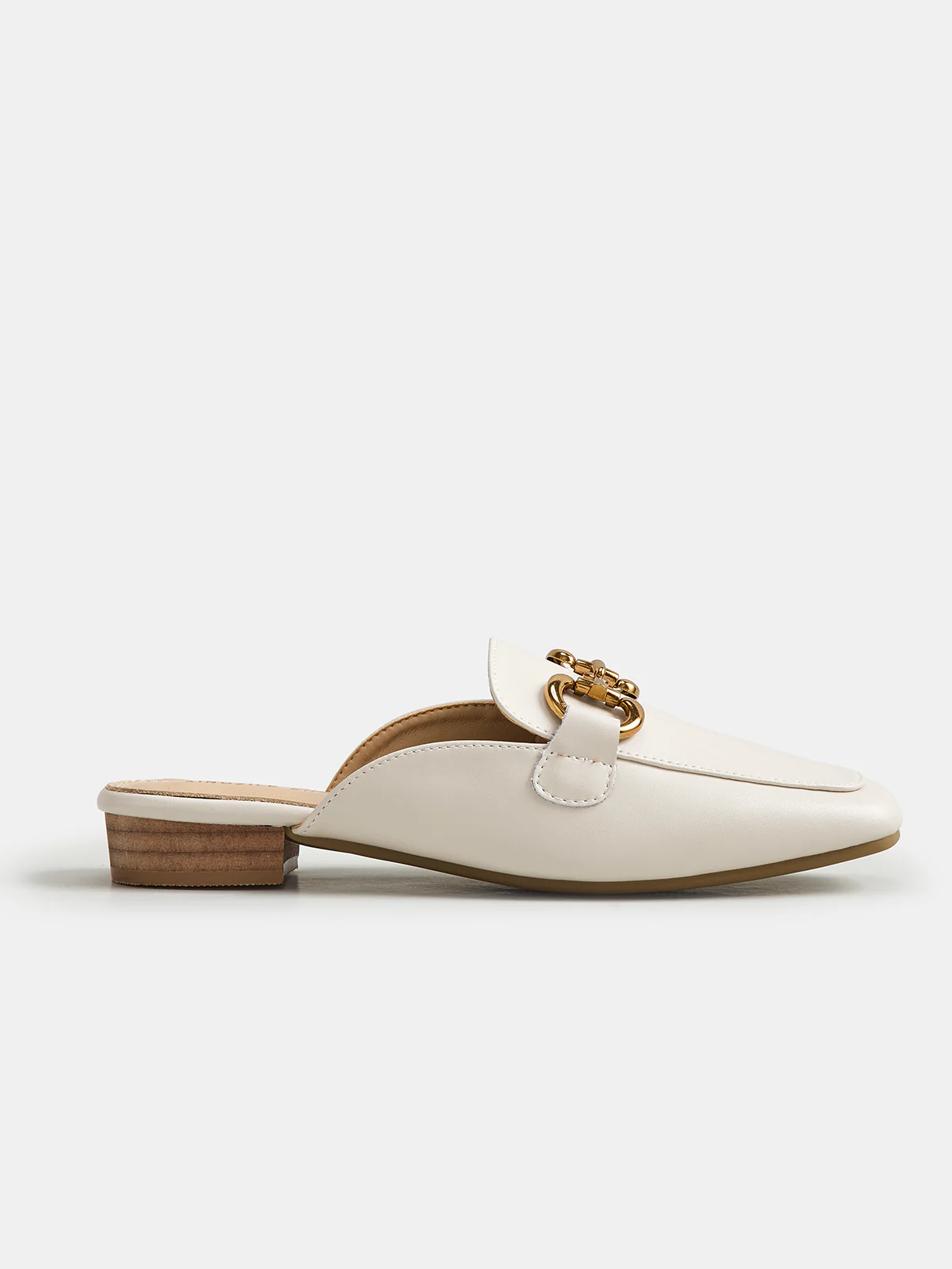 Genuine Leather Horsebit Loafer Mules - Image 3