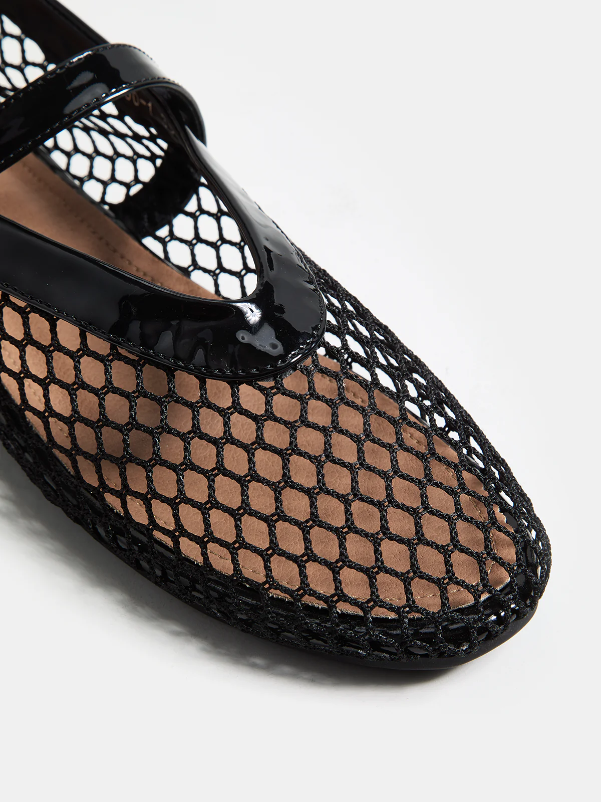 Genuine Leather Mesh Ballet Flats - Image 5
