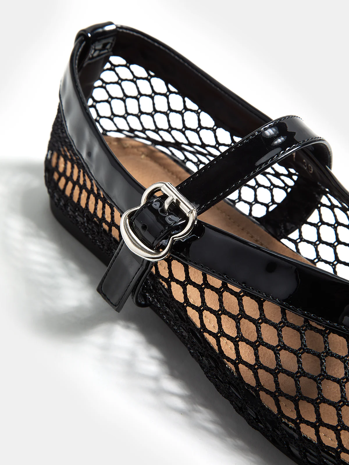Genuine Leather Mesh Ballet Flats - Image 6