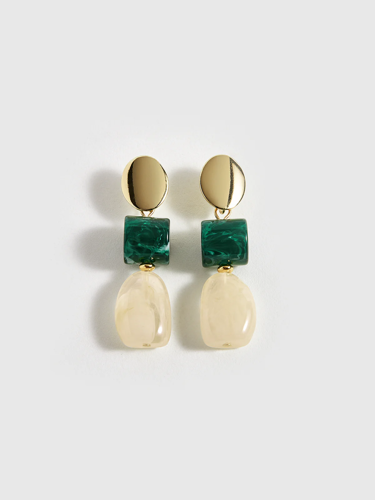 Geometric Drop Earrings - Image 2