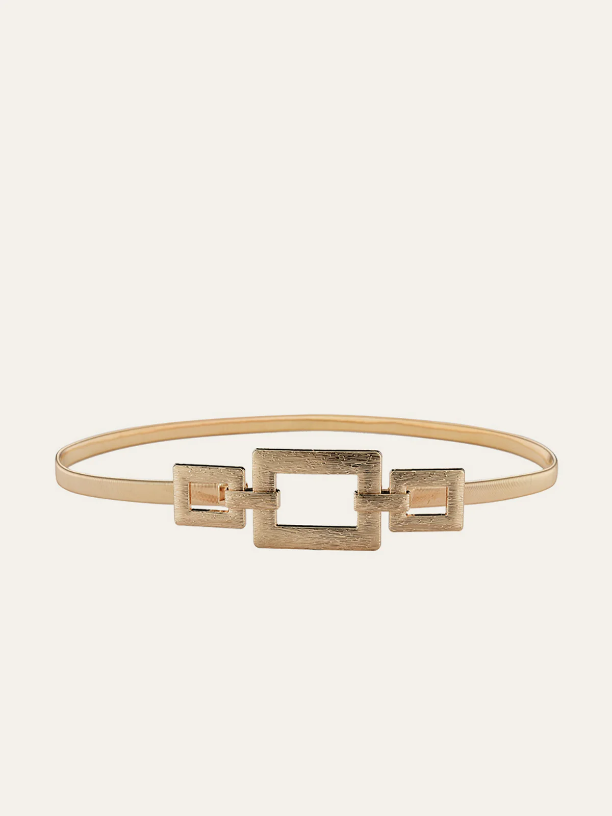 Geometric Golden Waist Belt - Image 2
