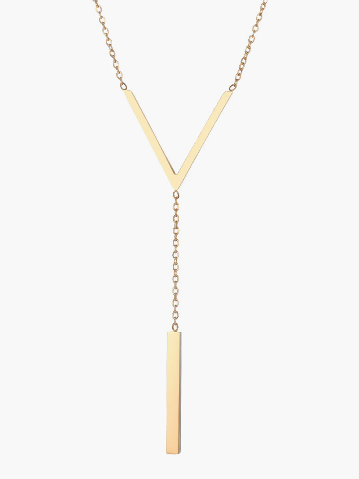 Geometric Pendant Chain Necklace - Image 3