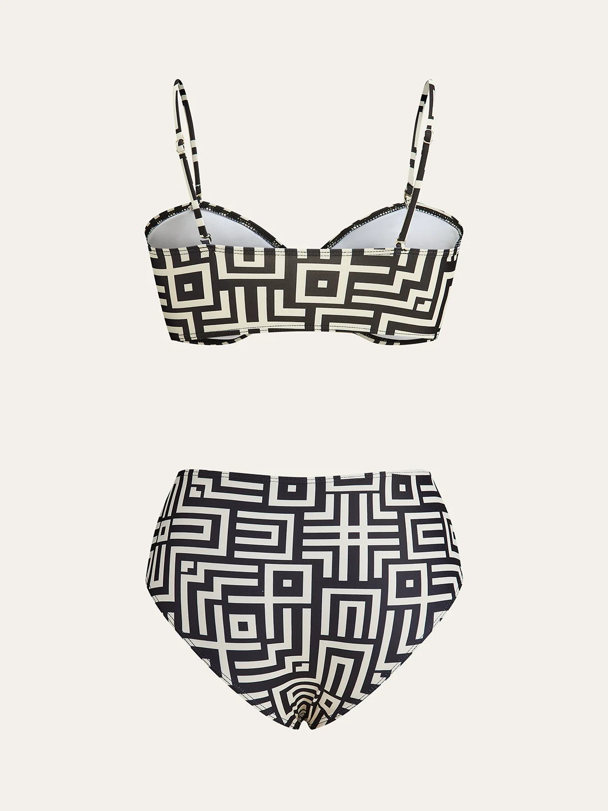 Geometric Print Bikini Set - Image 2