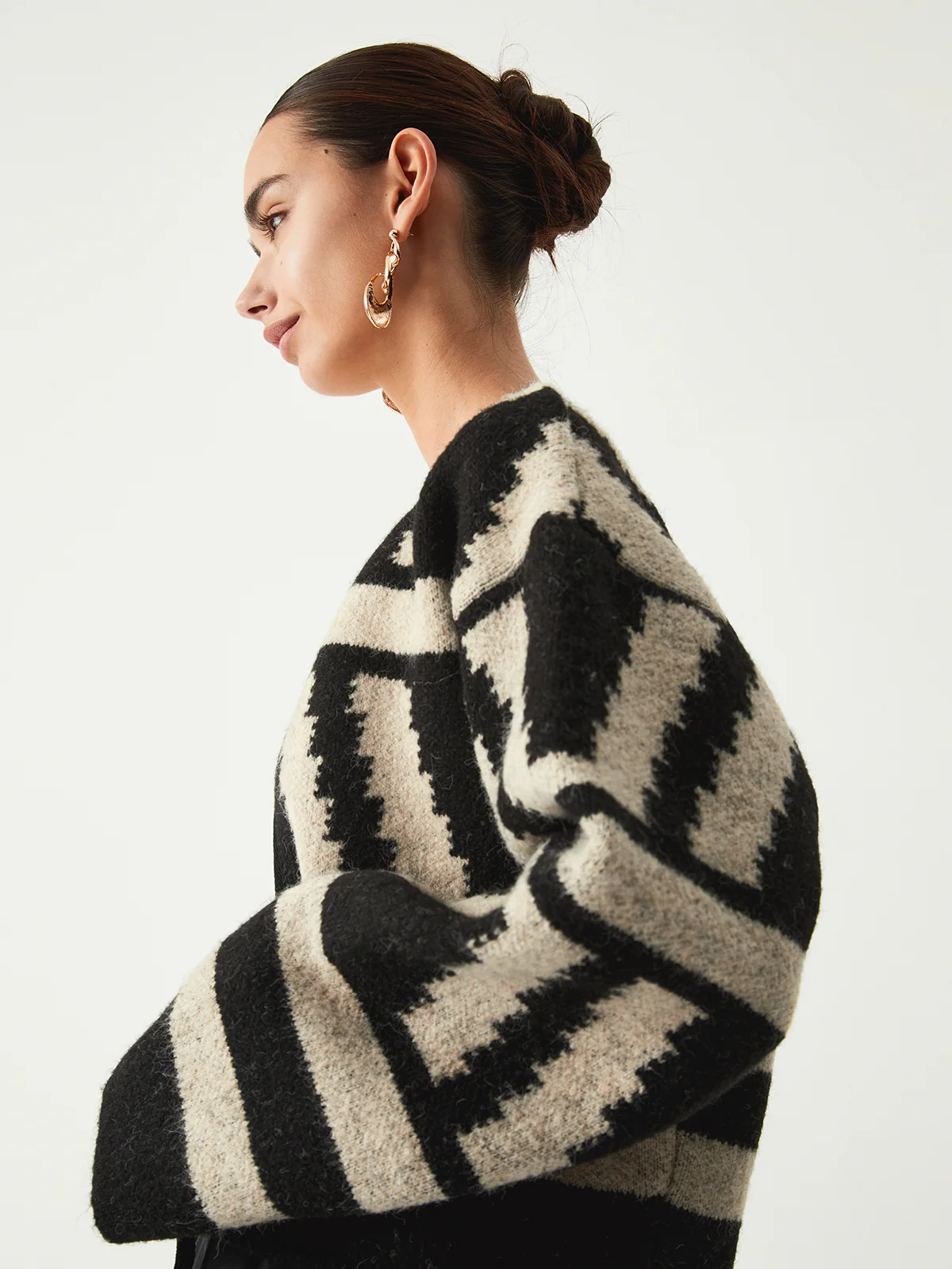 Geometric Print Kimono Cardigan - Image 5