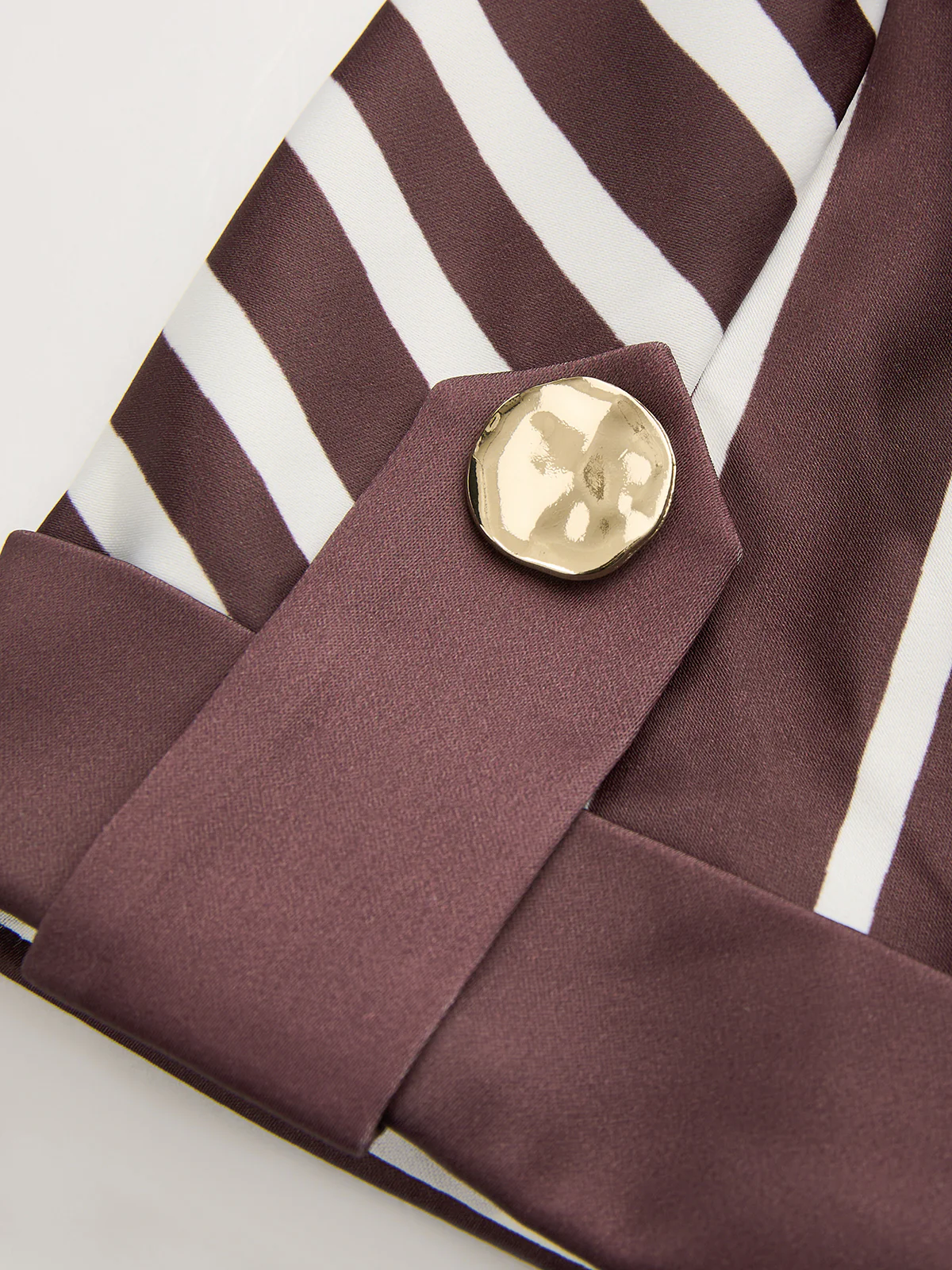 Geometric Stripe Wrap Shirt & Pants Set - Image 7