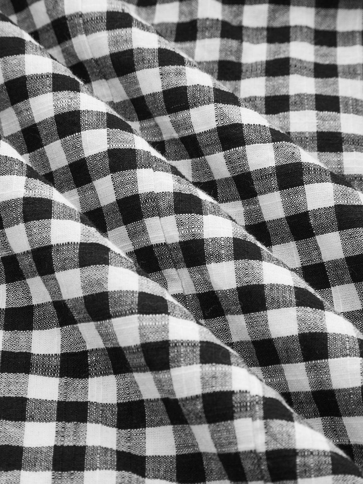 Gingham Cotton Belted Sleeveless Maxi Dress - Image 4