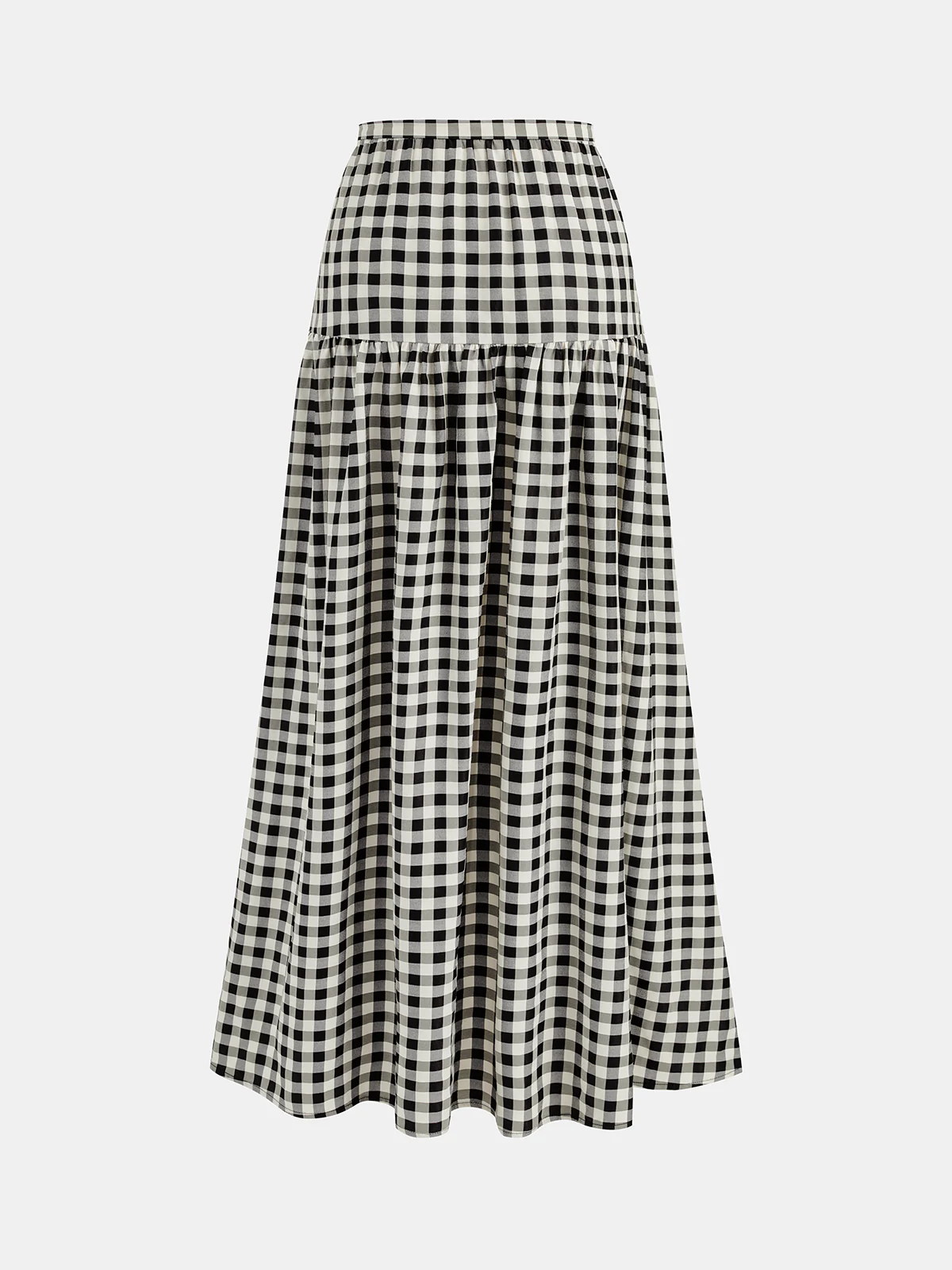 Gingham Cotton Blend Cami Top & Skirt Set - Image 5