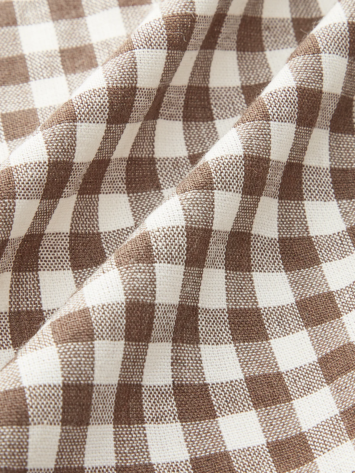 Gingham Tie-Front Peplum Top - Image 9