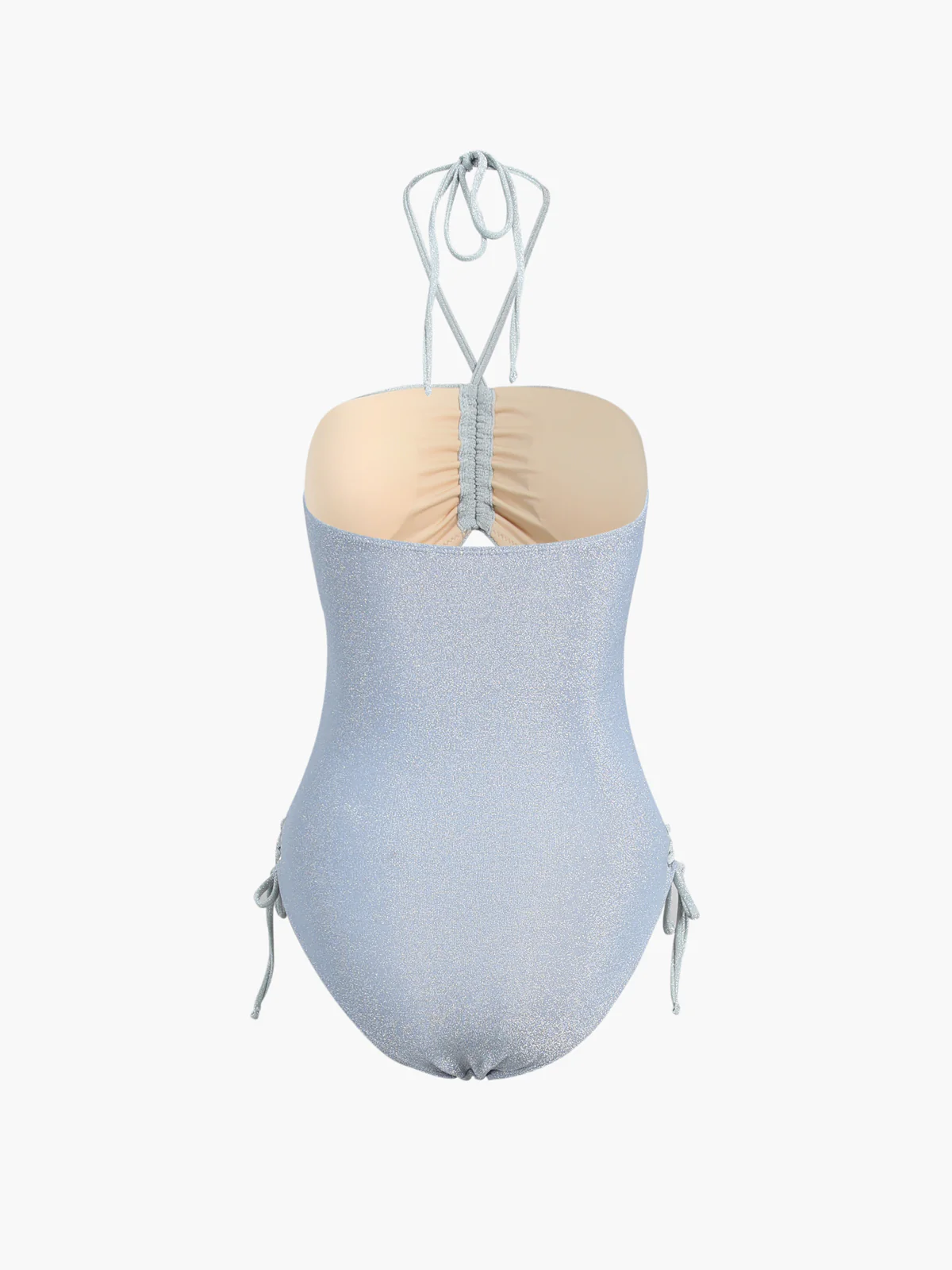 Glitter Halter Cutout One Piece Swimsuit - Image 4