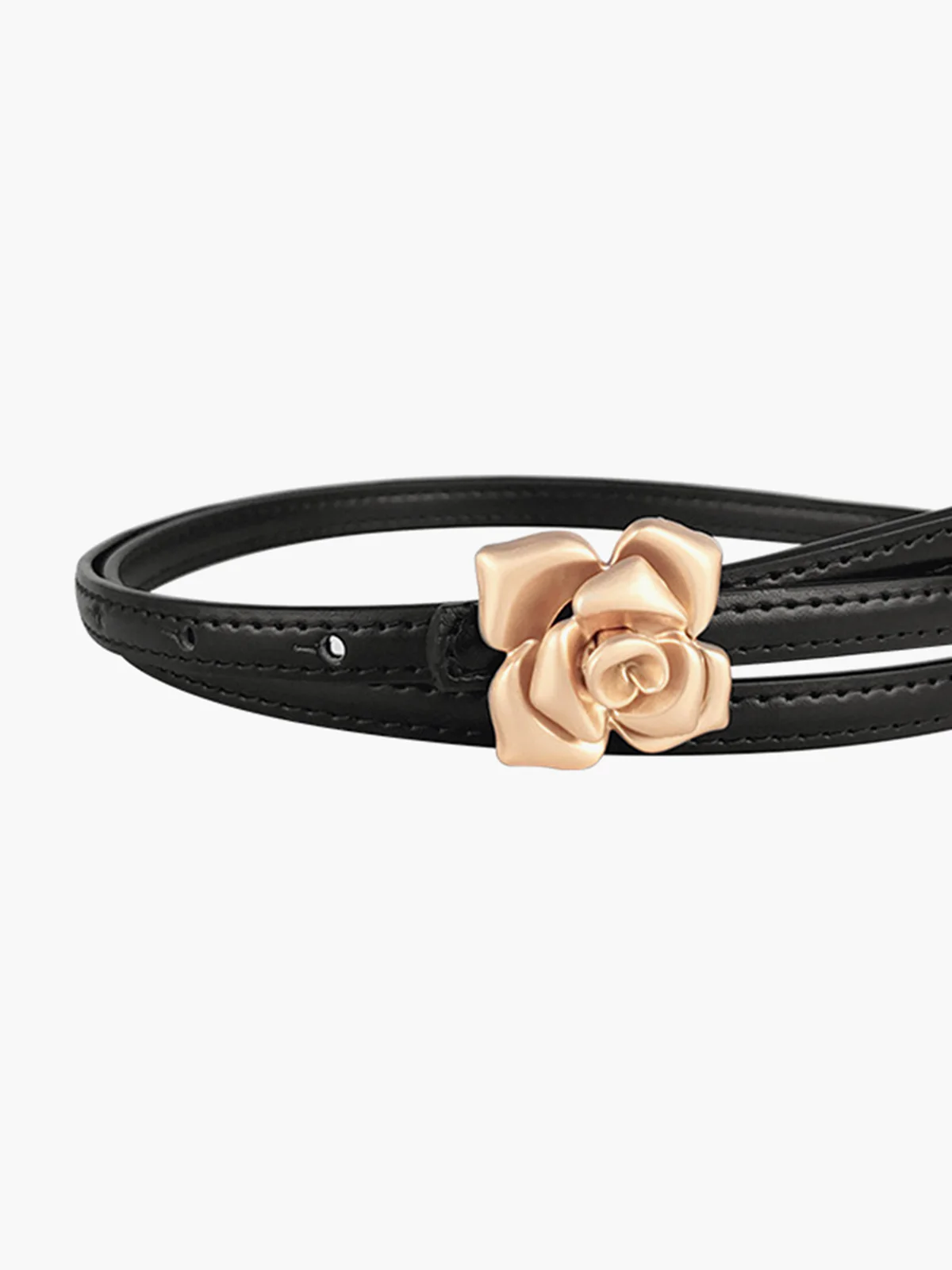 Gold Buckle Rose Belt - Image 2