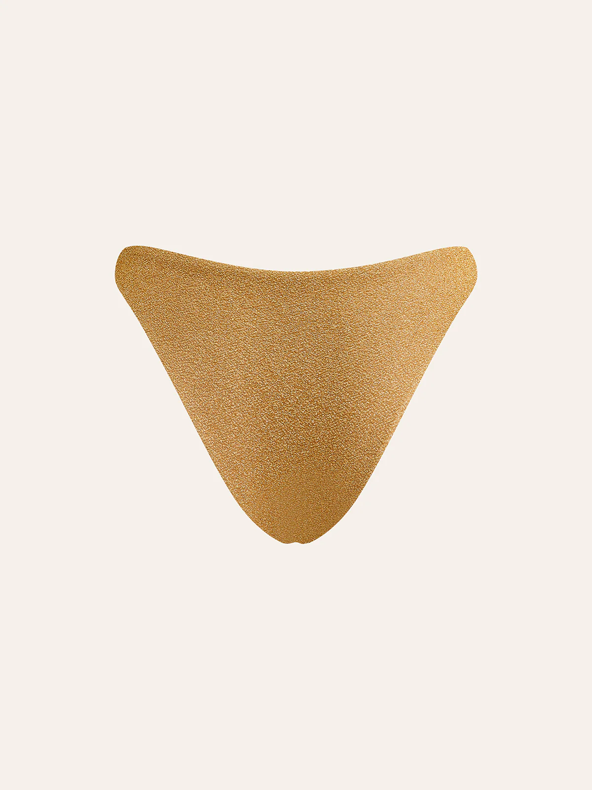 Gold Metallic Detail Bikini Bottom - Image 2