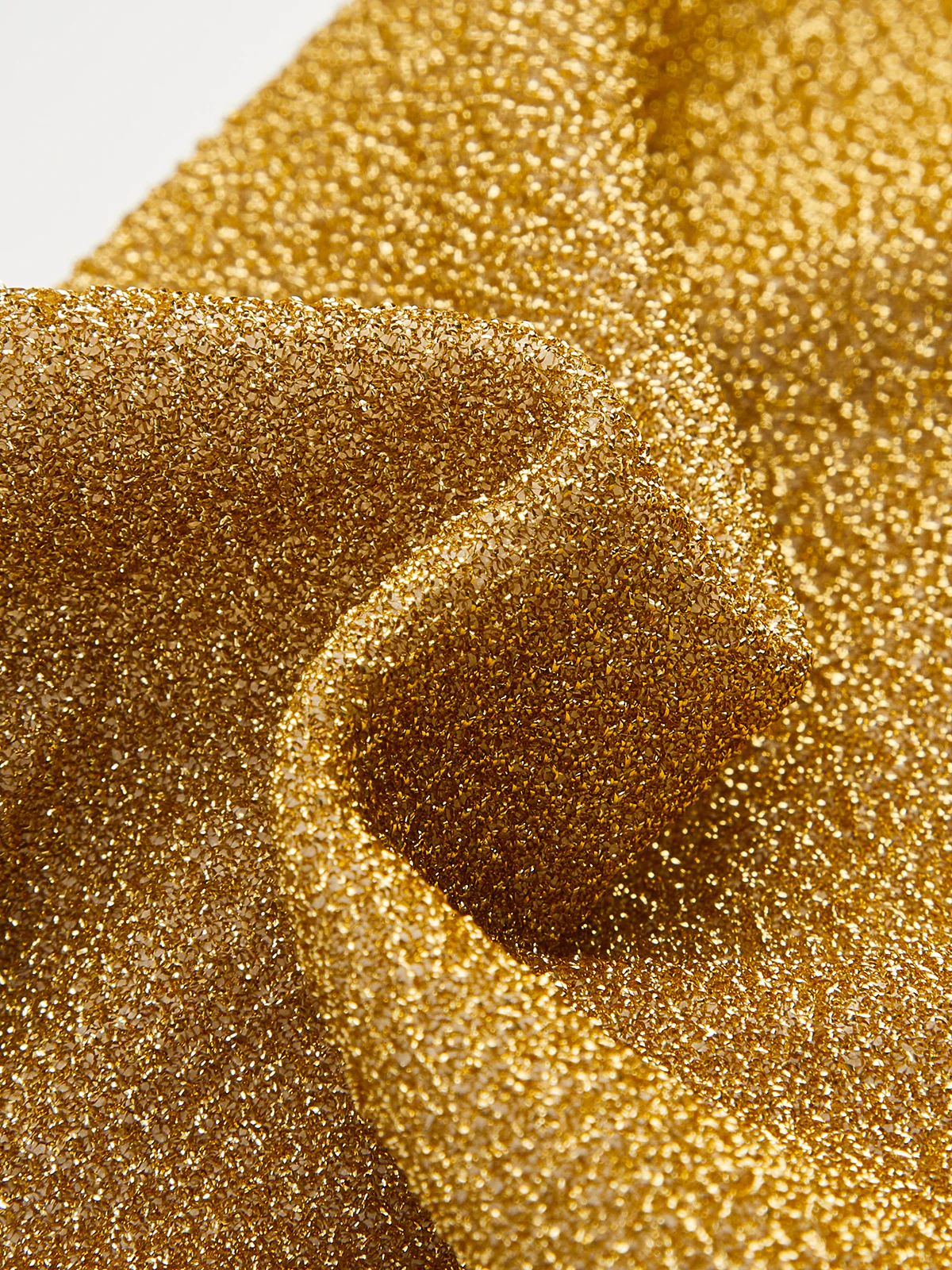 Gold Metallic Detail Bikini Bottom - Image 4