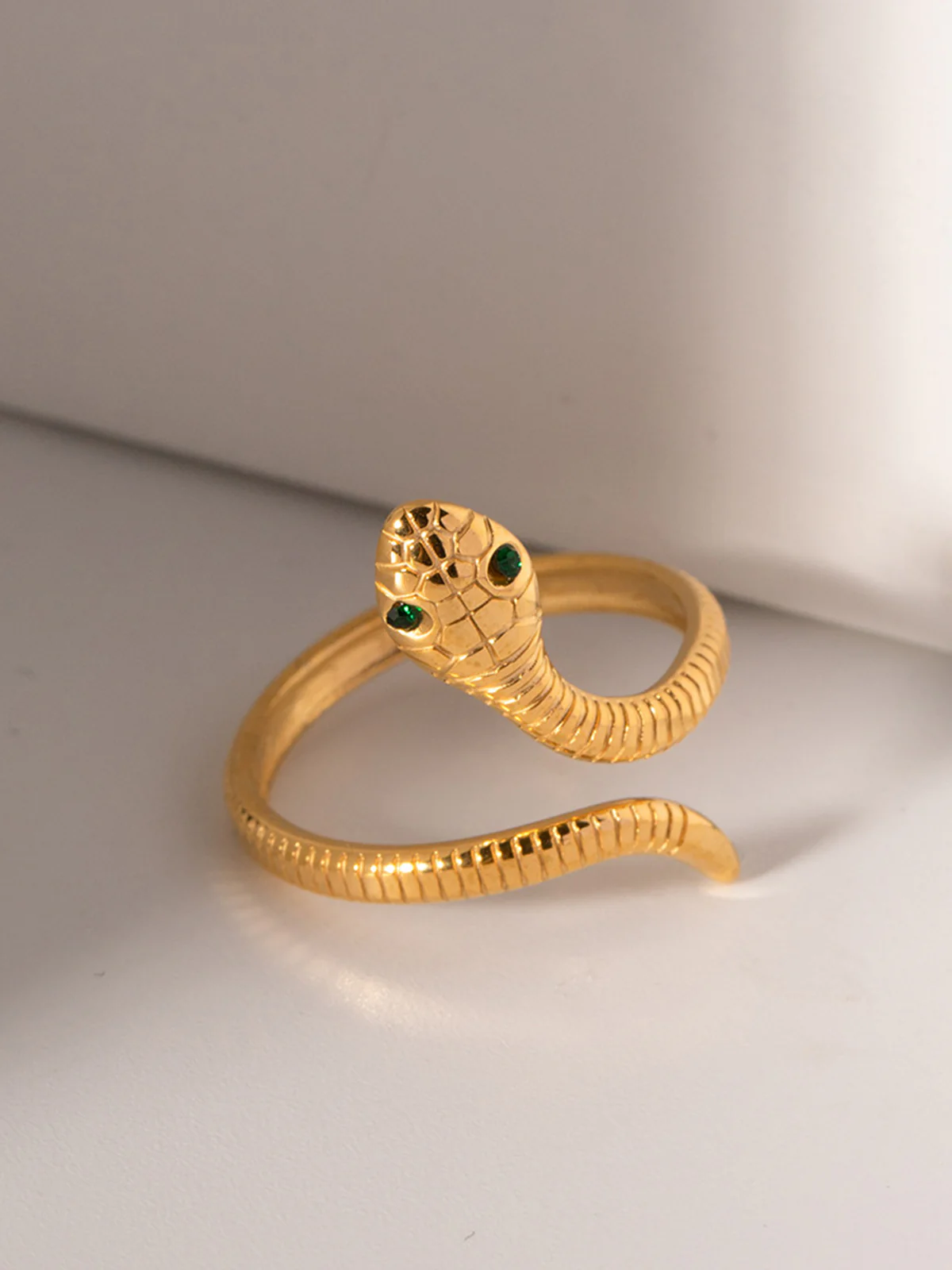 Gold-Toned Snake-Shaped Ring - Image 4