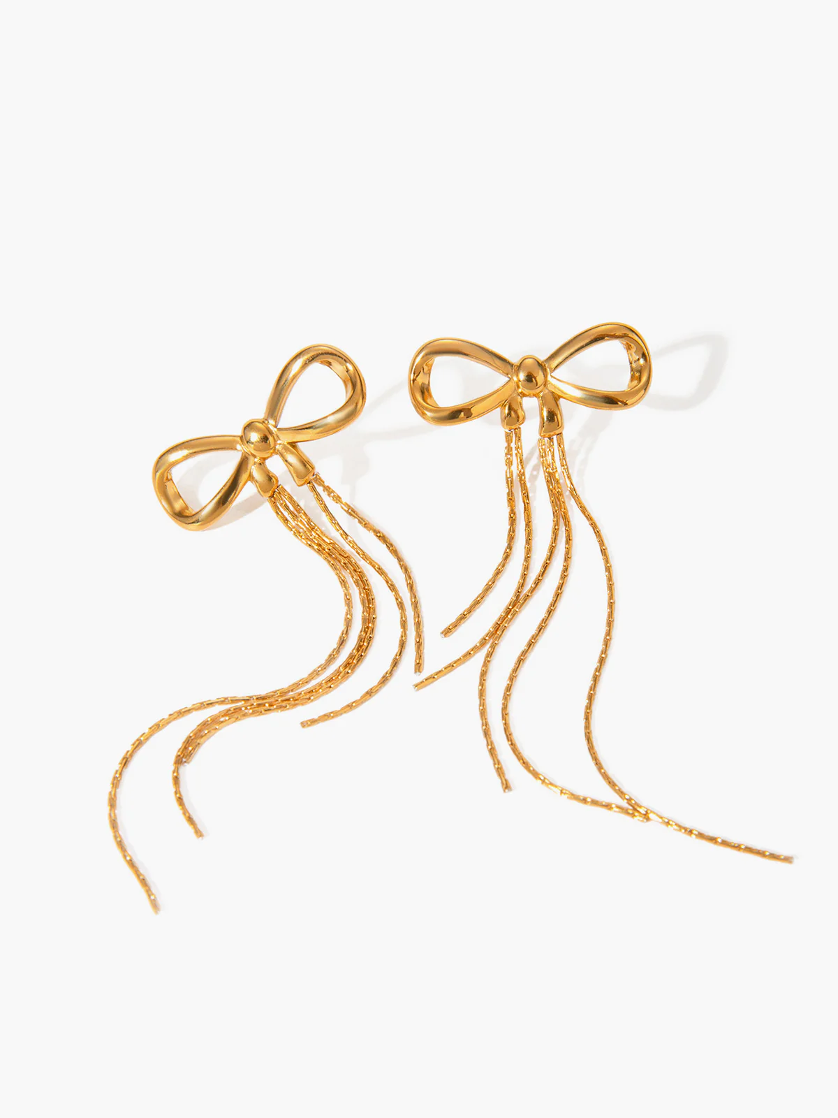 Golden Bow Earrings - Image 2