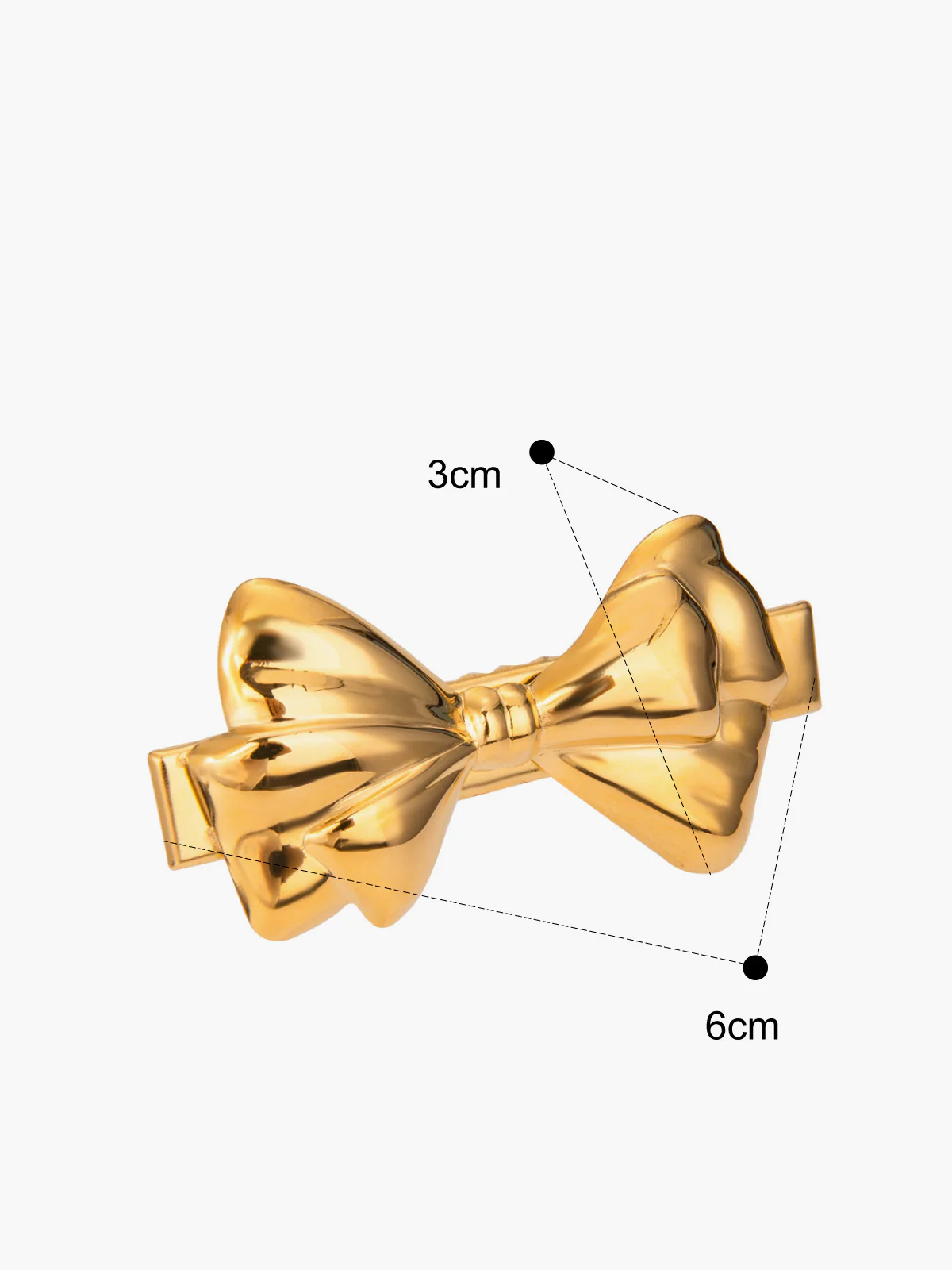 Golden Bow Hair Accessory - Image 3