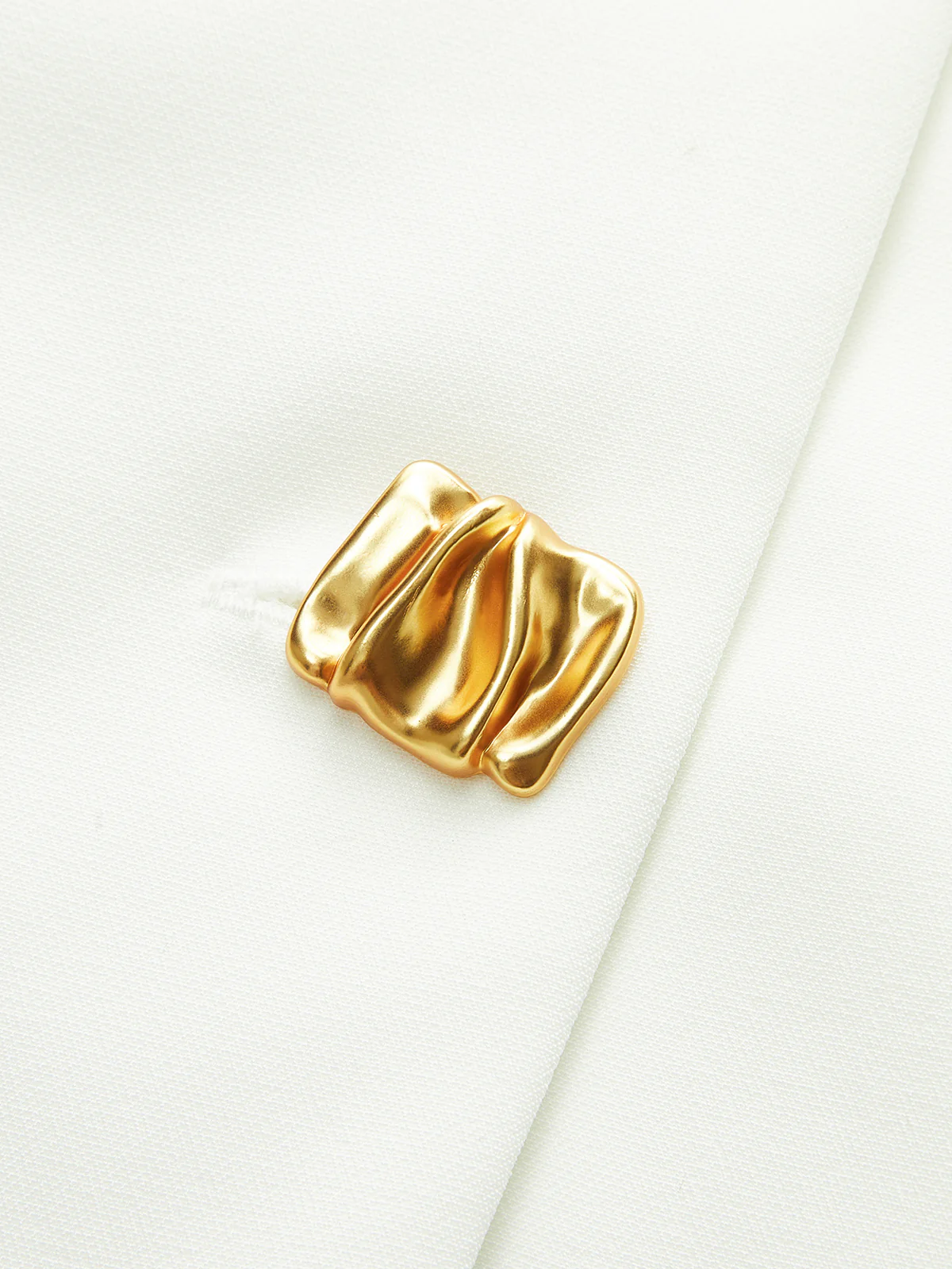 Golden Button Colorblock Midi Dress - Image 2