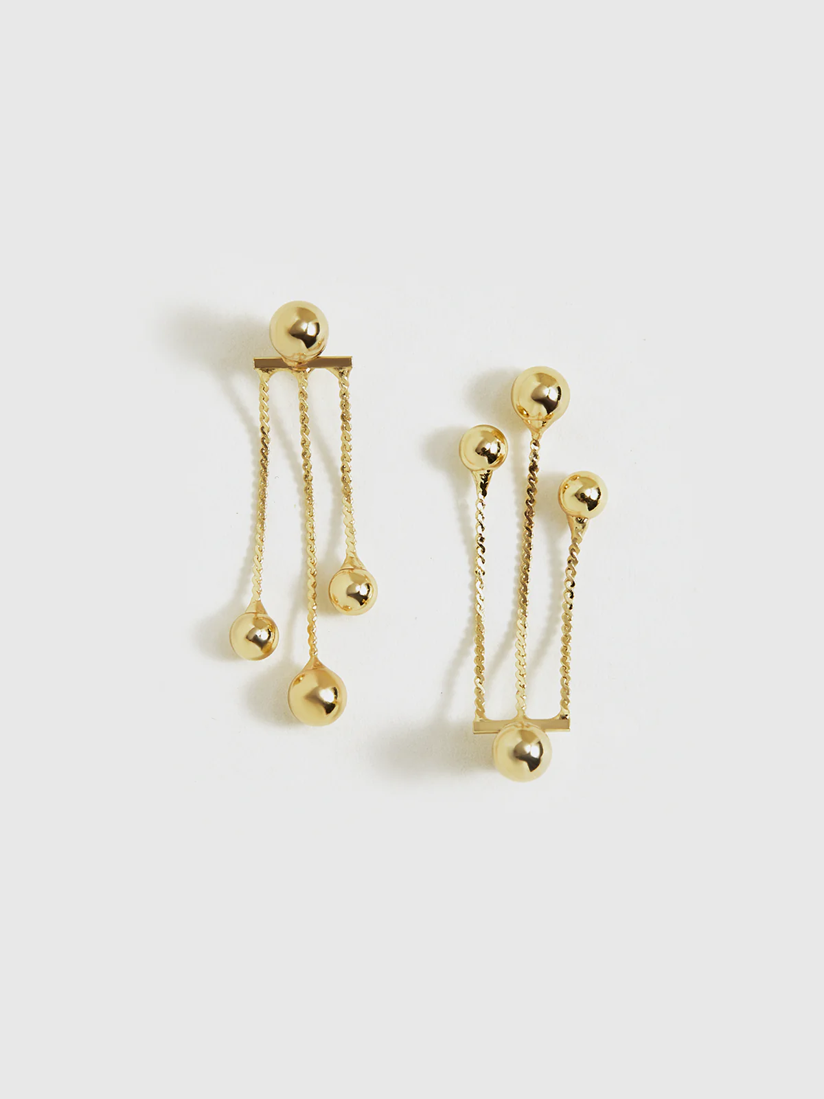 Golden Dangle Earrings - Image 4