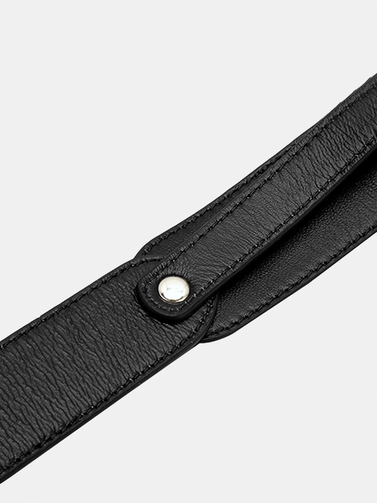 Golden Irregular Buckle Wide Leather Belt - Image 3