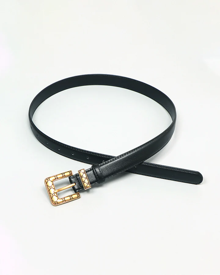 Golden Square Buckle Belt - Image 4