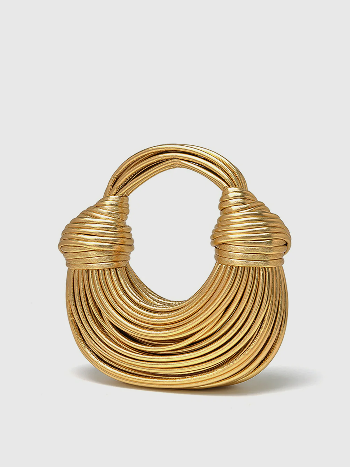 Golden Twisted Hoop Bag - Image 2