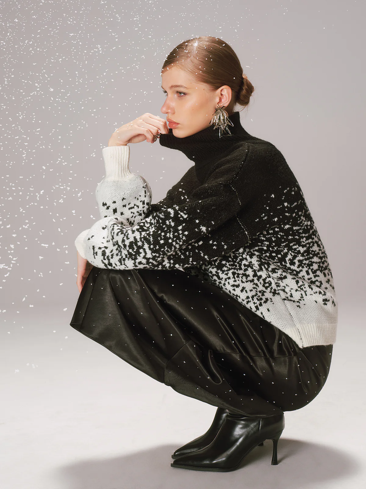 Gradient Wool-Blend Turtleneck Sweater - Image 3