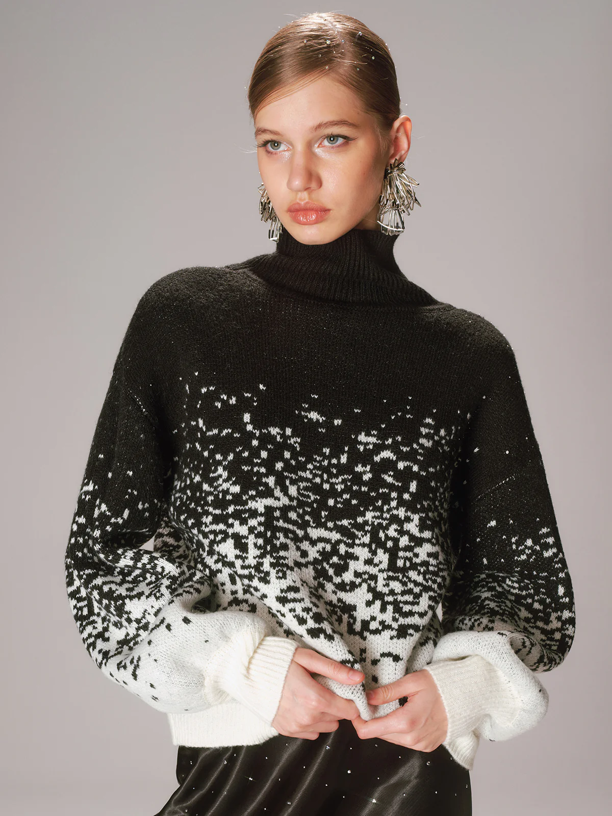 Gradient Wool-Blend Turtleneck Sweater - Image 4