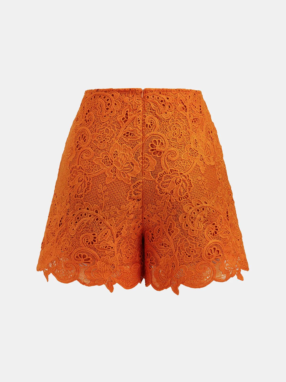 Guipure Lace Mid Waist Shorts - Image 2