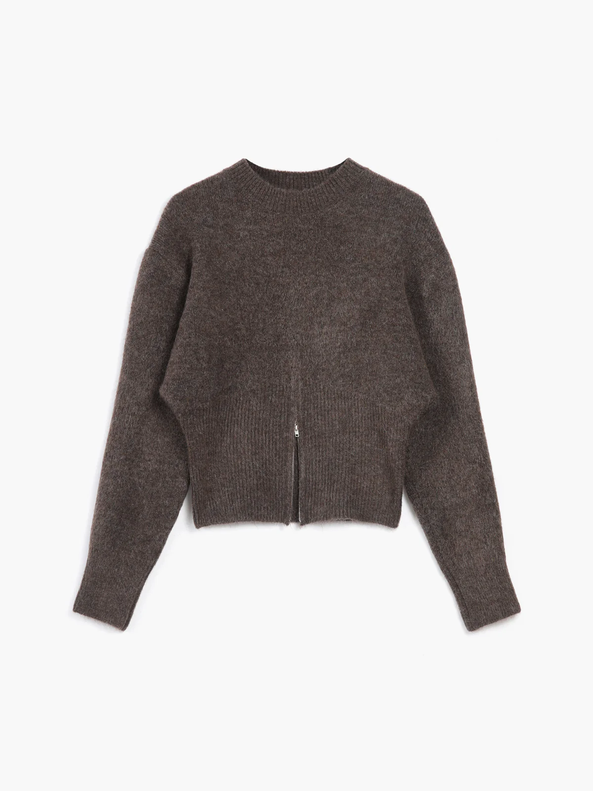 Half Zip Fuzzy Sweater - Image 7