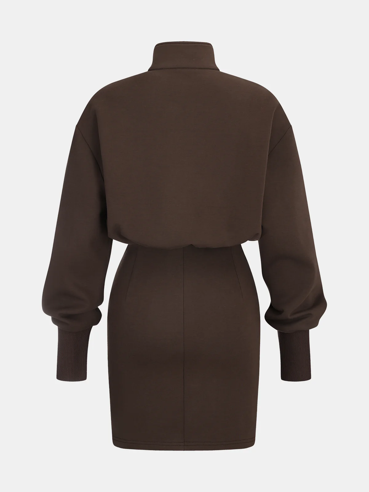 Half Zip Sweatshirt Mini Dress - Image 2