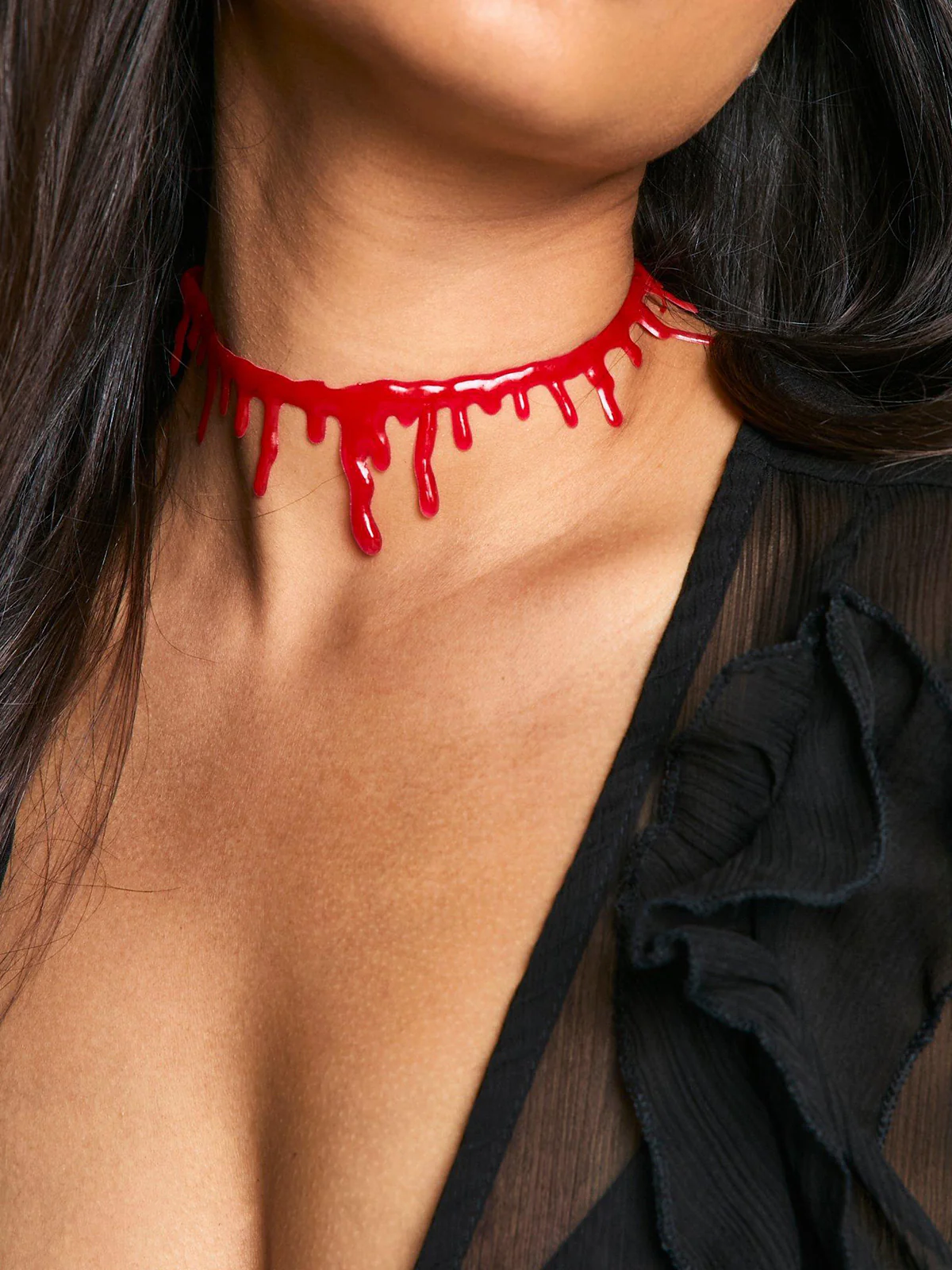 Halloween Imitation Blood Dripping Choker Necklace - Image 3