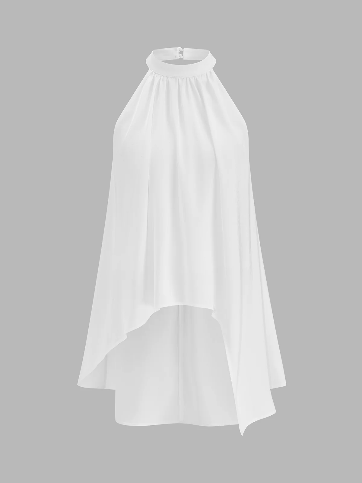 Halter Asymmetric Hem Top & Pants Set - Image 3
