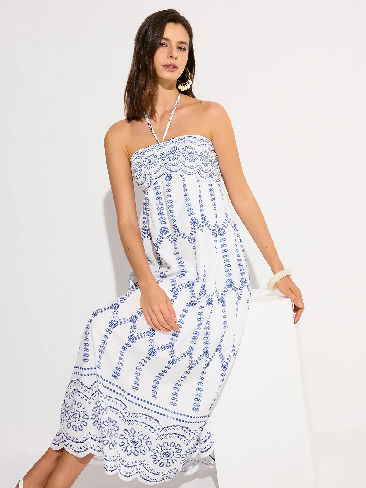 Halter Backless Maxi Dress - Image 3