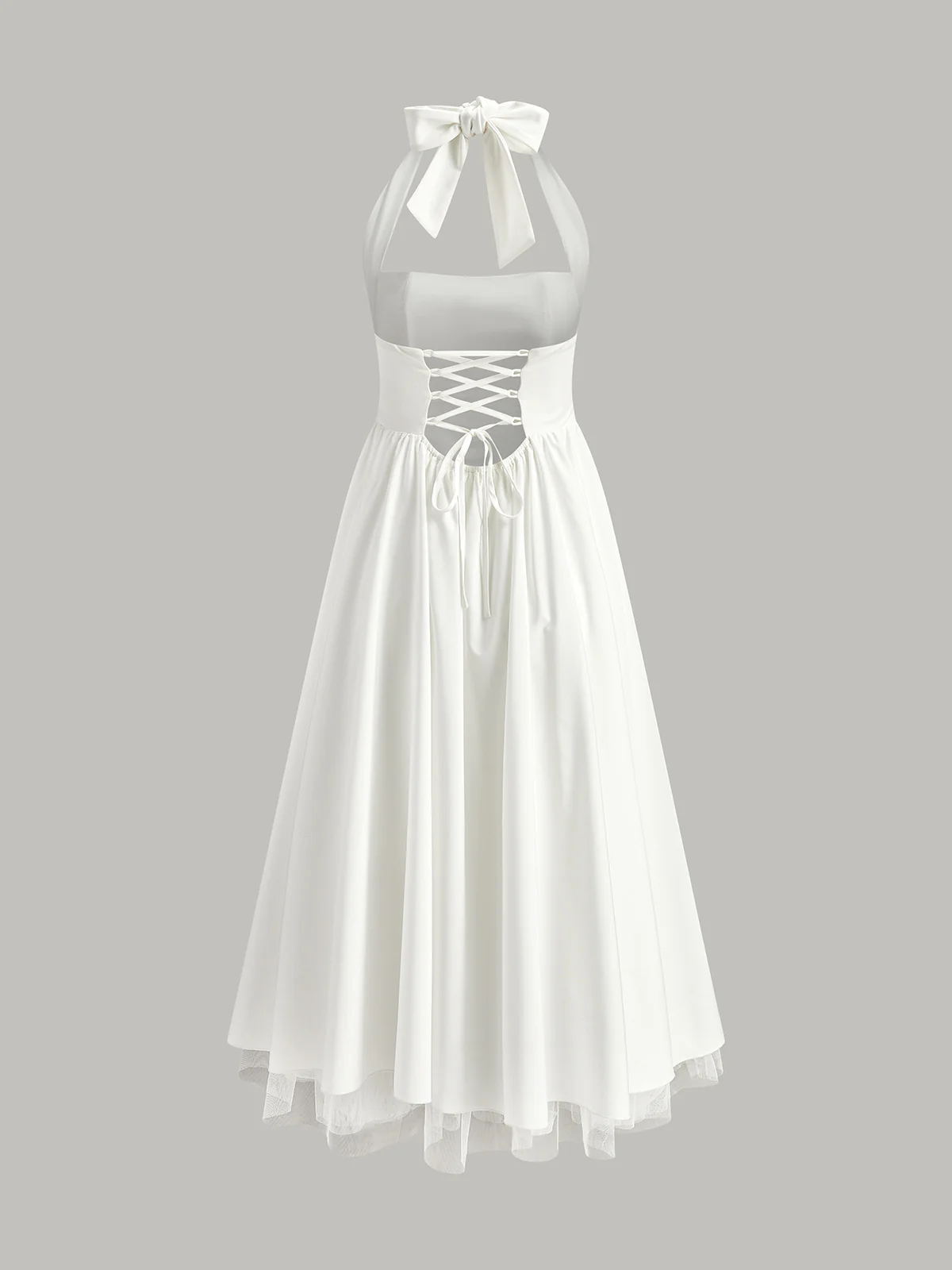 Halter Backless Zipper Sleeveless Dress - Image 6