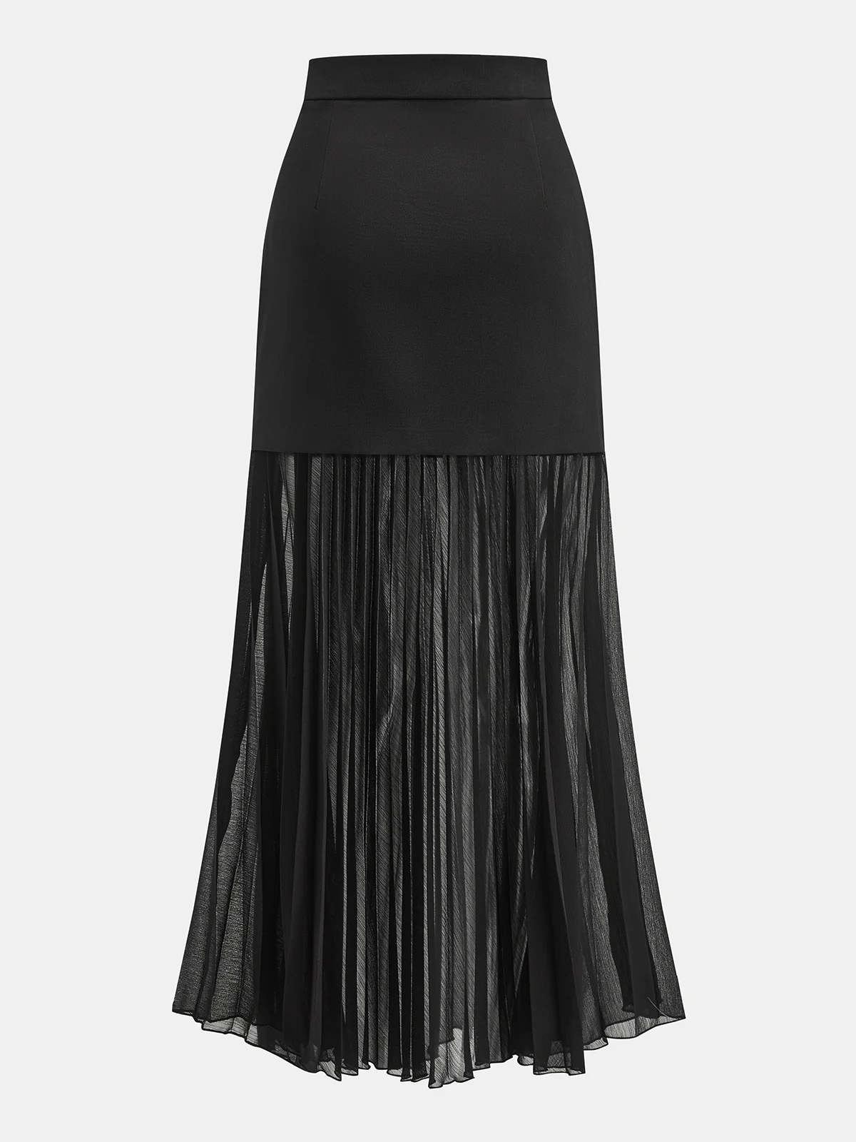 Halter Blazer Vest & Sheer Pleated Maxi Skirt - Image 6