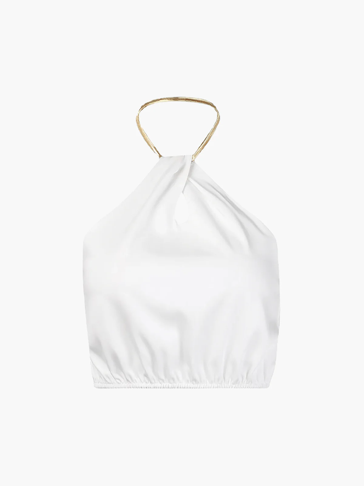 Semi-Sheer Halter Crop Sleeveless Top - Image 5