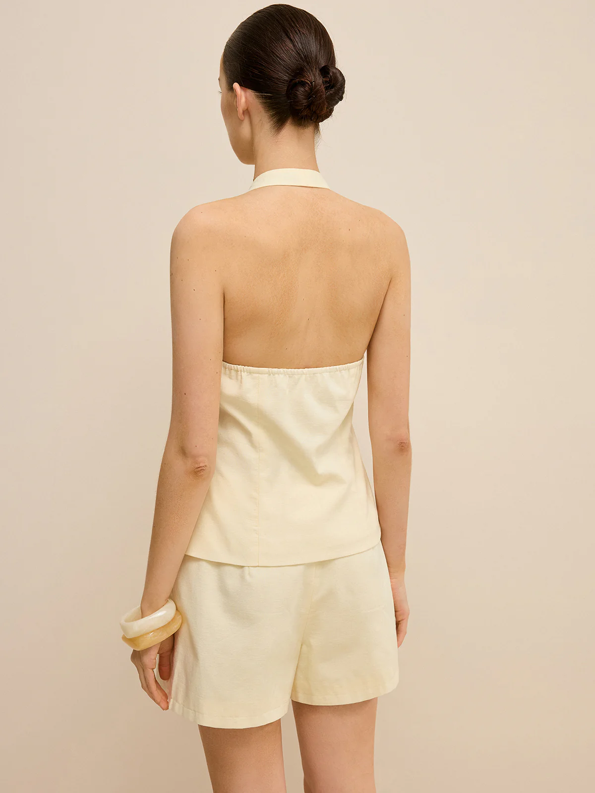 Halter Cut-Out Top and Shorts Set - Image 6