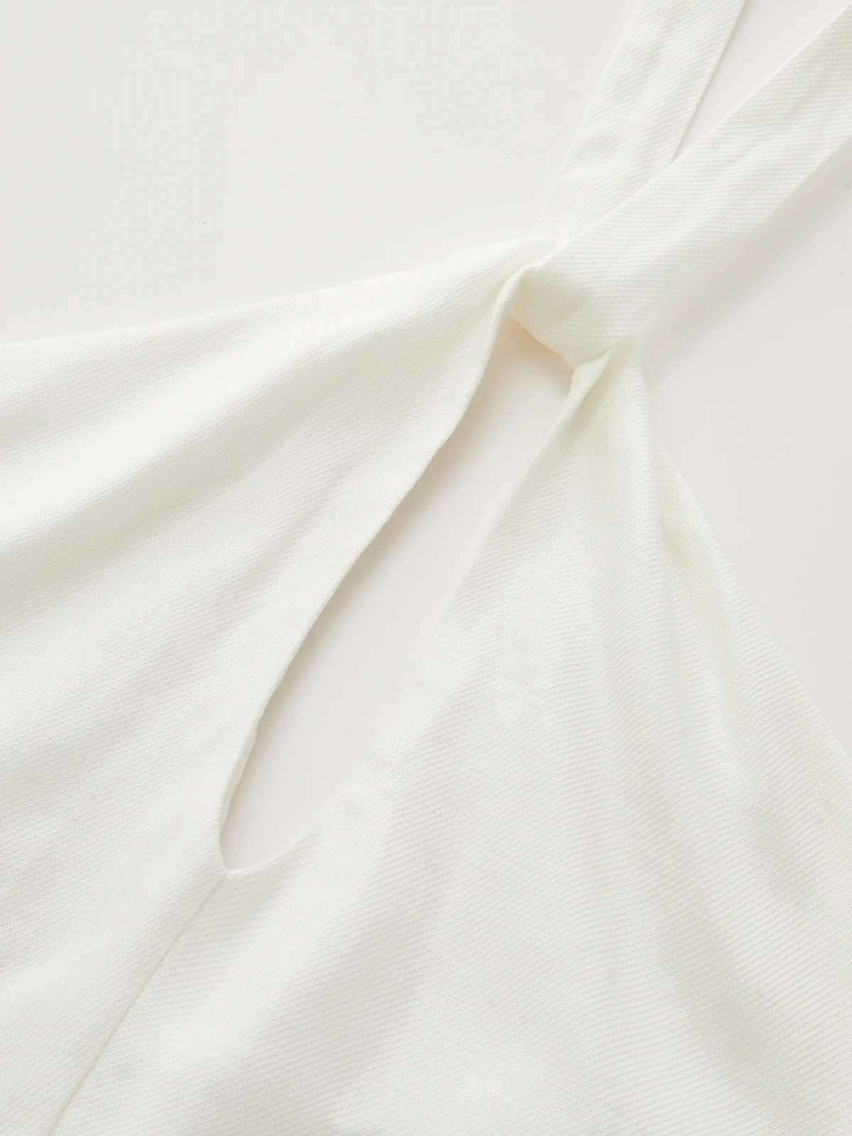 Halter Linen Blend Mini Dress - Image 5