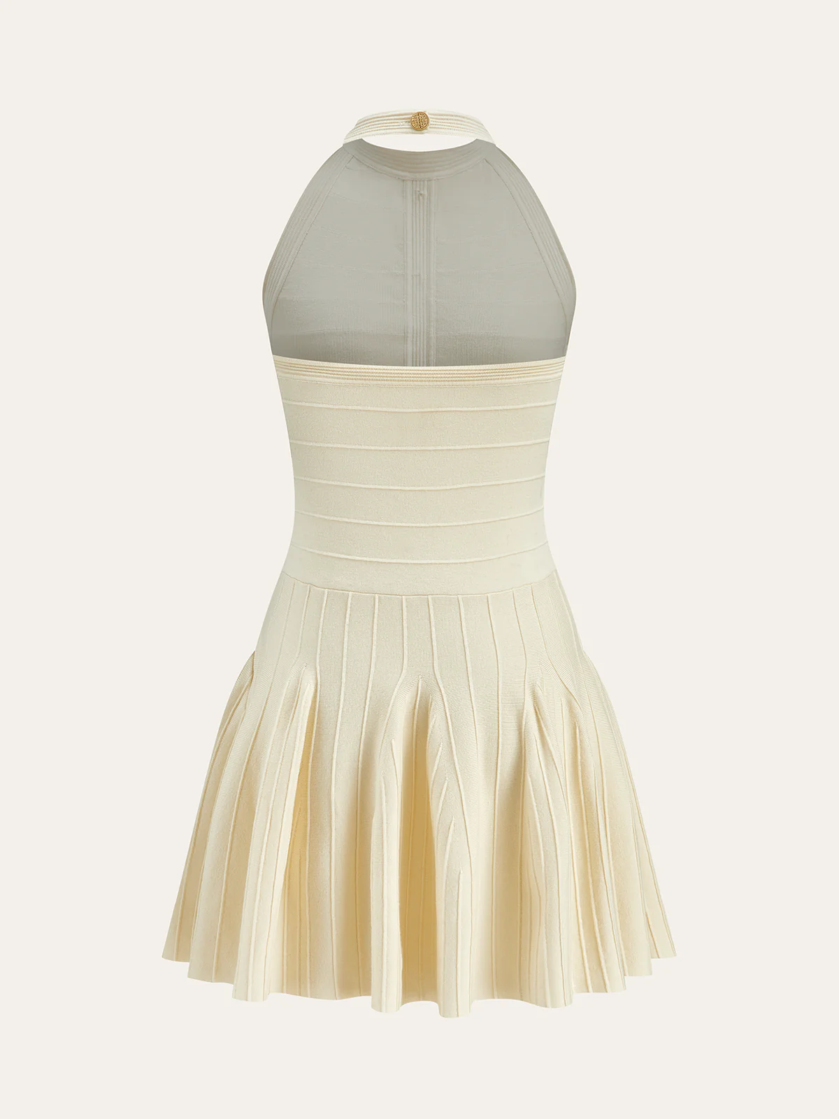 Halter Neck Backless Sweater Dress - Image 3