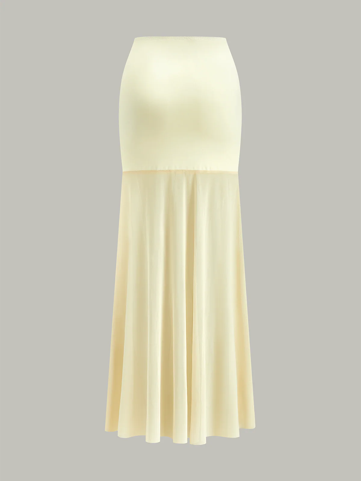 Halter Neck Crop Top and Mesh Paneled Skirt Set - Image 5